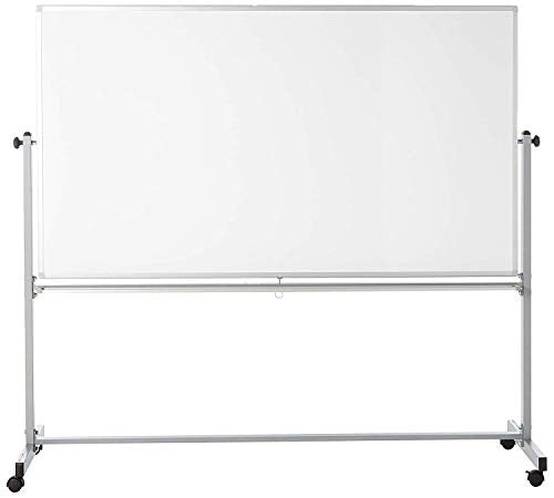 Offex Mobile Dry Erase Double Sided and Magnetic Whiteboard - 72"W x 40"H