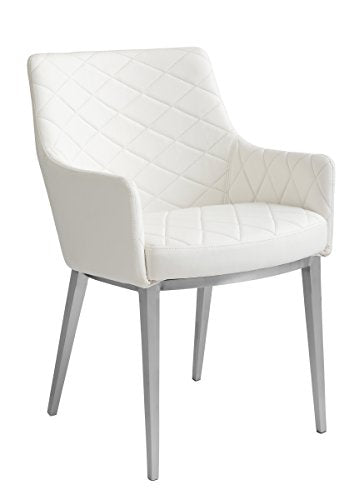 Sunpan Modern Chase Armchair, 22.5" x 21", White