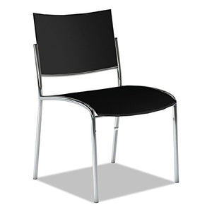 Mayline ESC2B Escalate Stacking Chair, Black, 4 Chairs/Carton