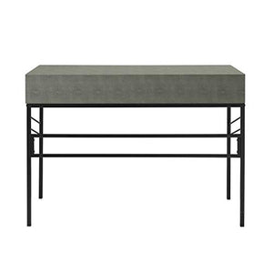 Walker Edison 2 Drawer Modern Wood and Metal Computer Writing Desk Home Office Workstation Small 44 Inch, Grey