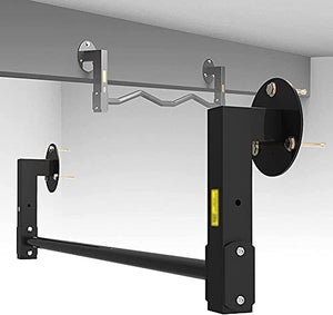 TYKYDD Pull Up Bar Door Frame,Pull Up Bar Doorway Wall Mounted,Crossbar Steel Pull Up Station Dip Bars Chin Up Bar,Strength Training Equipment Home Gym,for Indoor Outdoor Use
