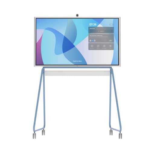 Vibe 55'' Interactive Whiteboard Portable Stand with Lockable Wheels - Blue
