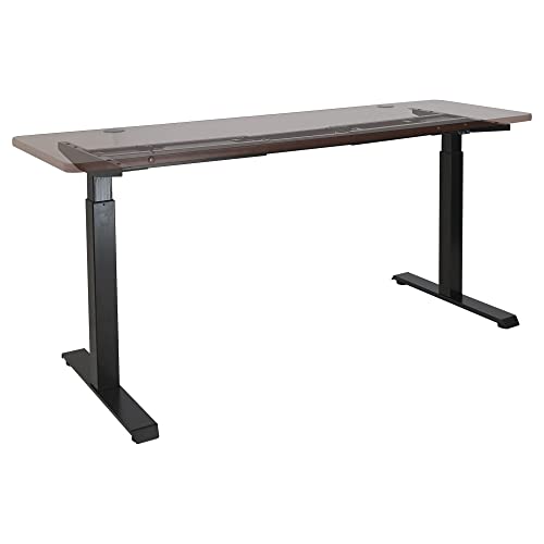 Alera Electric Adjustable Table Base, 2-Stage, Black, 48-72w x 24-36d x 27.5-47.2h