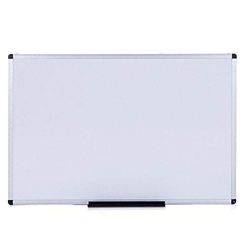 VIZ-PRO Magnetic Dry Erase Board, 60 X 48 Inches, Silver Aluminium Frame