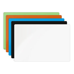 36 x 48 Inch Frameless Black Glass Magnetic Dry-Erase Board Eased Corners Floating Whiteboard by Fab Glass and Mirror
