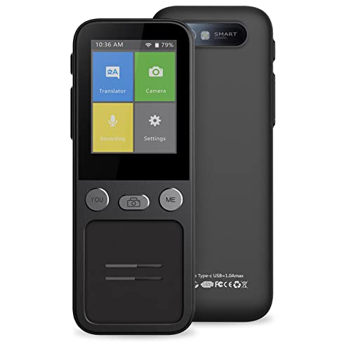 AkosOL Portable Foreign Language Translator Device - Two Way Instant Voice Interpreter