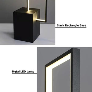 LOVEDIMA Metal LED Floor Lamp with Black Base