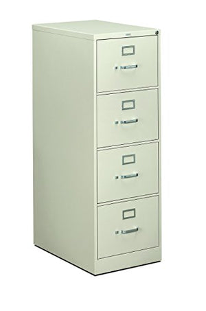 HON 4-Drawer Filing Cabinet - 310 Series Legal File Cabinet, Light Gray