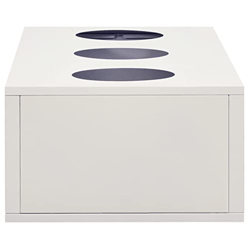 KTHLBRH Multipurpose Sliding Door Cabinet with Planter Box, Light Gray Steel, 35.4"x15.7"x49.2