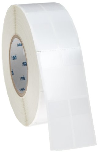 Brady THT-75-427-3 1" Width x 2.25" Height, B-427 Self-Laminating Vinyl, Matte Finish White/Translucent Thermal Transfer Printable Label (3000 per Roll)