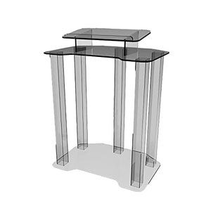EESHHA Clear Acrylic Lectern Podium - Portable Stand-Up Reading Desk