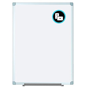 MasterVision Whiteboard Magnetic Earth Dry Erase Board, 48" x 96" with Aluminum Frame