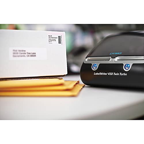 DYMO 1752266 LabelWriter Twin Turbo Printer, 71 Labels/Min, 5 1/2w x 8 2/5d x 7 2/5h