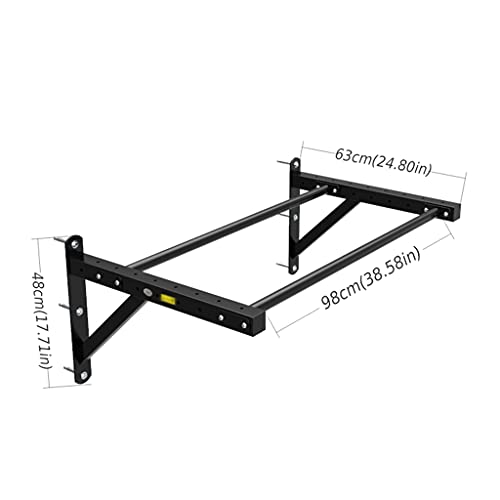 TYX Wall Mounted Pull Up Bars, Adjustable Chin Up Bar with Parallel Bars, Strength Training Equipment for Home Gym Arm Muscle Training,Silver