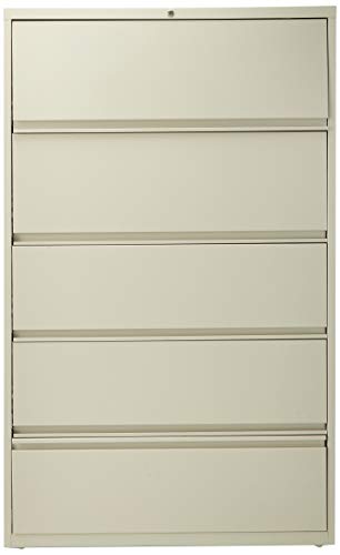 Lorell LLR43516 Receding Lateral File with Roll Out Sleeves, Putty