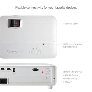 ViewSonic PX701HDH 1080p Projector, 3500 Lumens, Supercolor, Dual HDMI, 10w Speaker