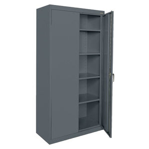 Sandusky Lee CA41361872-02 Welded Steel Classic Storage Cabinet with Adjustable Shelves, 36" Length x 18" Width x 72" Height, Charcoal