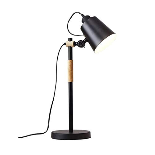 Modern LED Desk Lamp Adjustable Table Lamp for Study Office Reading Bedroom - White/Black