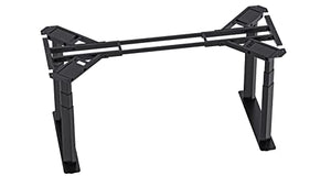 VWINDESK VJ401 Electric Height Adjustable Standing Corner Desk Frame - Four Motors, Memory Keypad (Black)