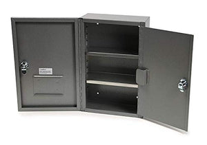 Grafco Locking Narcotics Safe, Steel Drug Cabinet, Double Door & Double Lock, Large, 3008