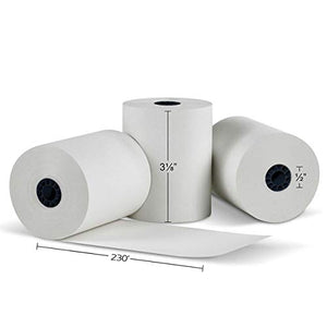 300 rolls - 3 1/8 x230 thermal paper roll 300 pack - Special clover system pos station thermal paper roll Cash Register Rolls BPA Free 318230