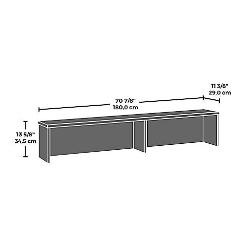 Sauder OfficeWorks Affirm Reception Station, Classic Cherry, 70.87" x 70.87" x 13.58