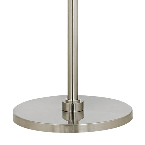 Possini Euro Design Modern Arc Floor Lamp 71 1/2" Tall Brushed Nickel Blue Textured Fabric Shade