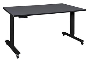 Regency HAD6024GYBK Power Desk Esteem Height Adjustable 60" x 24" Grey