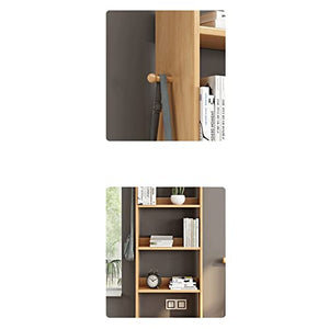 HARAY Bookshelf Bedroom Storage Cabinet Simple Bookcase (Color: A)