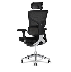 X-Chair X2 Management Task Chair with Headrest - Black K-Sport Mesh Fabric