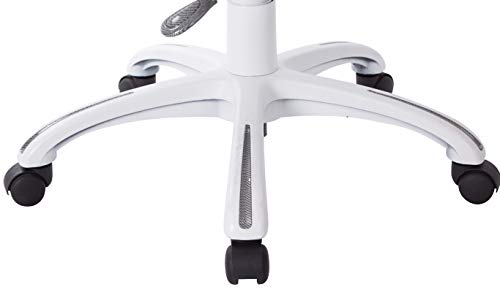 Office Star Ventilated Manager's Desk Chair with Breathable Mesh Seat and Back, White Base