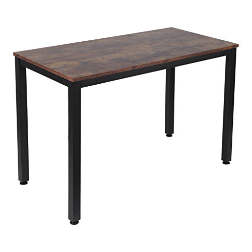 Gosuguu Home Office Computer Desk, Industrial Gaming Desk 40”, Laptop Desk with Thicker Tabletop, Sturdy Metal Frame,Industrial Style Writing Study Table