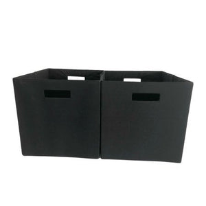 25 Cube Organizer Storage Bookcase Bookshelf or Room Divider (Espresso with Four Cube Bin Black)