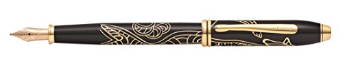 Cross Townsend Zodiac 2018 Year of the Dog Fountain Pen with 23KT Gold Plated Appointments and Fine Nib (AT0046-54FD)
