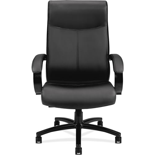 HON Validate Big and Tall Executive Chair - Leather Computer Chair - Black (HVL685)