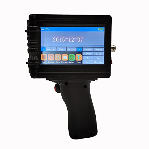 CHIKYTECH Small Portable Handheld Inkjet Printer with LED Touch Screen, Used for Commercial Printing, Barcode, Date, Picture, etc.(Support 22 Languages)