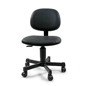 SigmaForce Lab Chair with Steel Base - Adjustable Height Soft Vinyl Seat