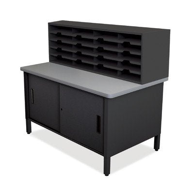 Mailroom 20 Slot Organizer with Cabinet Finish: Black