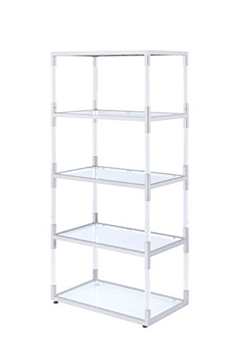 Acme Furniture 91246 Raegan Bookshelf with Glass