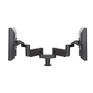 Ergotech 7Flex Dual Monitor Arm | Includes Dual Monitor Flex Arm for Computer Monitor Screens & VESA Adapter Plate, (75x75, 100x100) | Any Size Monitor Within 5-17 lbs. Weight Capacity | Black