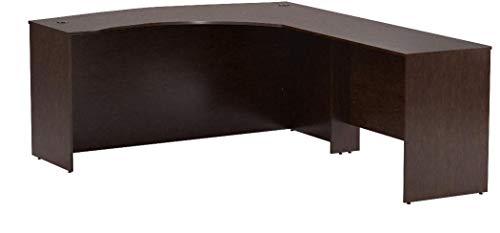 Bush Business Furniture Series C Elite 60W x 43D Right Hand Bowfront Desk Shell with 42W Return in Mocha Cherry