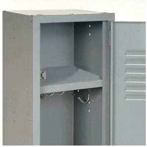 Global Industrial Single Tier Locker 12x18x72 1 Door Unassembled Gray