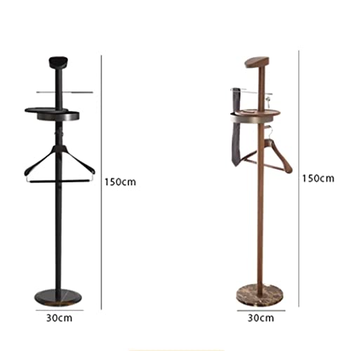 BinOxy Free Standing Coat Rack with Marble Base - Multifunctional Heavy Duty Clothes Shelf