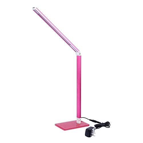 48 LED Eye Care Table Lamp, Desk Reading Light, Lighting LED, Night Lamp Lights, Toughened Glass, Dimmable, Adjustable, Flexible, Aluminum and PVC Material (White)