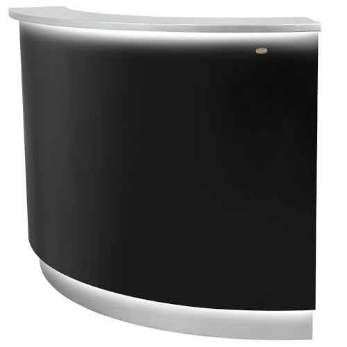 Dir LED Illuminated Curved Reception Desk