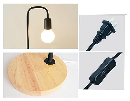 MaGiLL Multifunction Nordic Style Iron Desk Lamp E27*1 for Office and Bedroom (Blanc/Noir)