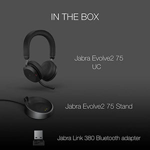 Global Teck Worldwide Jabra Evolve2 75 Wireless Headset Stereo UC Bundle