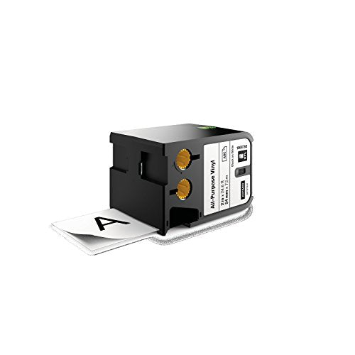 DYMO XTL 500 Label Maker Kit: 1868815 & All-Purpose Labels for DYMO XTL Label Makers, Black on White, 2", 1 Roll (1868755)
