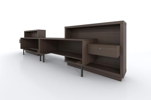 KANSOLE FORO Double Reception Desk, ADA Compliance - White & Chestnut
