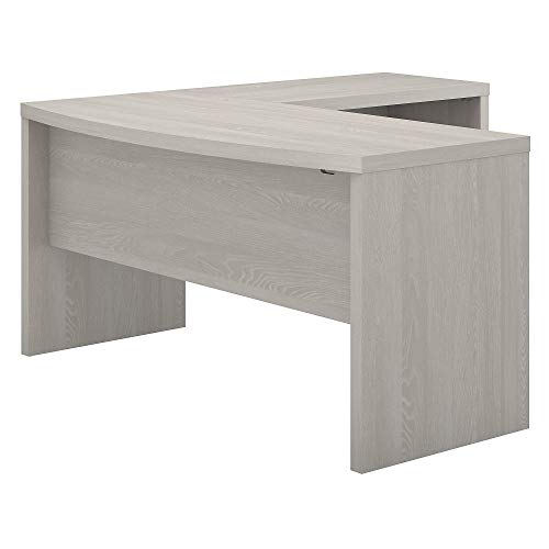 Bush Business Furniture Office by kathy ireland Echo L Shaped Bow Front Desk, Gray Sand